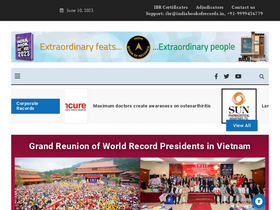 'indiabookofrecords.in' screenshot