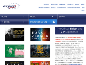 'eventtravel.com' screenshot