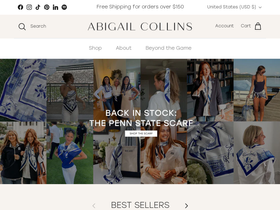 abigailcollins.com homepage screenshot