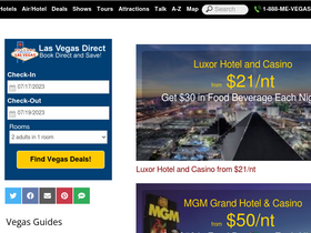 'lasvegasdirect.com' screenshot
