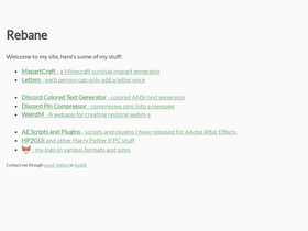 'rebane2001.com' screenshot