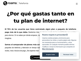 'roams.mx' screenshot