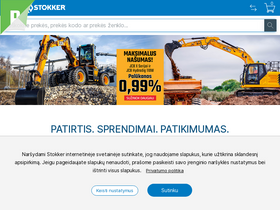 'stokker.lt' screenshot