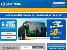 'cajapiura.pe' screenshot