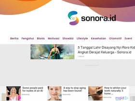 'sonora.id' screenshot