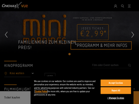 'cinemaxx.de' screenshot