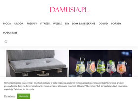 'damusia.pl' screenshot