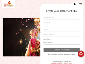 'abpweddings.com' screenshot