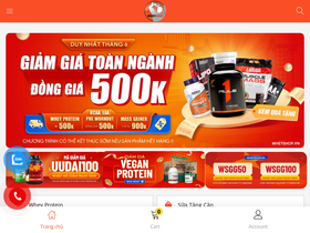 'wheyshop.vn' screenshot