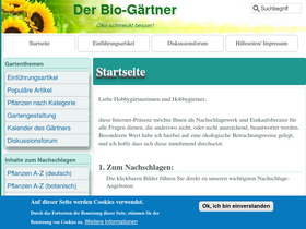 'bio-gaertner.de' screenshot