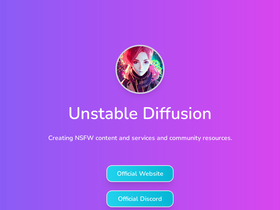 'unstable-diffusion.com' screenshot