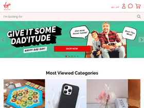 'virginmegastore.com.kw' screenshot