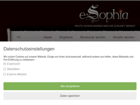 'esophia.de' screenshot