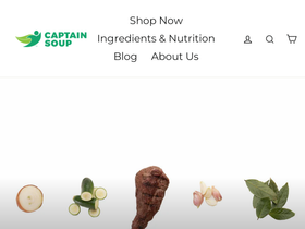captainsoup.com homepage screenshot