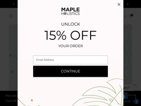 'mapleholistics.com' screenshot