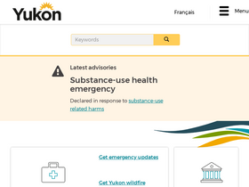 'yukon.ca' screenshot