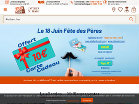 'latelierdutrain.com' screenshot