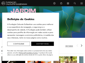 'gulbenkian.pt' screenshot