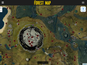 'theforestmap.com' screenshot