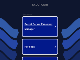 'sxpdf.com' screenshot