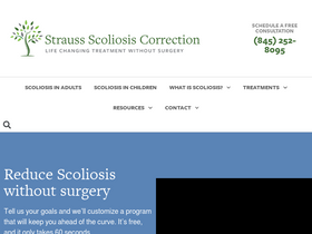 'hudsonvalleyscoliosis.com' screenshot