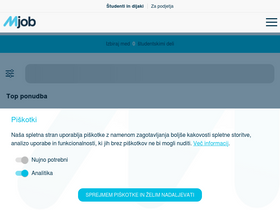 'mjob.si' screenshot