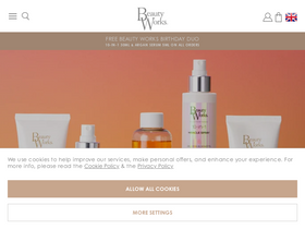 'beautyworksonline.com' screenshot