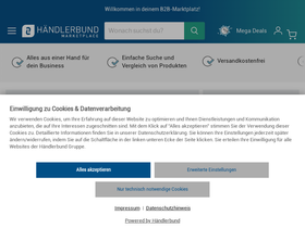 HB Marketplace website screenshot