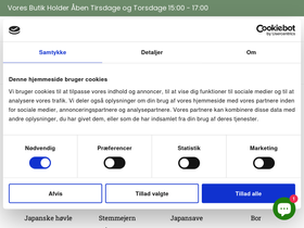 Snedkerværktøj homepage screenshot