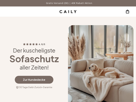 CAILY homepage screenshot