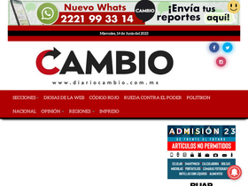 'diariocambio.com.mx' screenshot