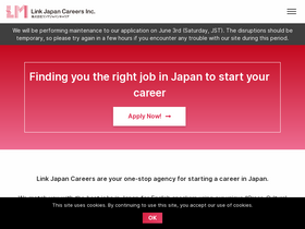 'linkjapancareers.net' screenshot