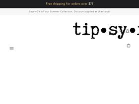 tipsyish.com homepage screenshot