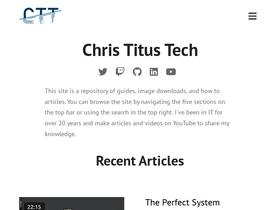 'christitus.com' screenshot