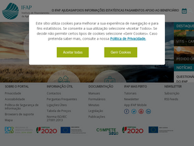 'ifap.pt' screenshot