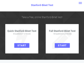 'stanfordbinettest.com' screenshot
