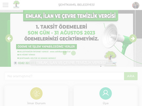 'sehitkamil.bel.tr' screenshot
