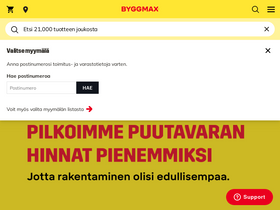 'byggmax.fi' screenshot