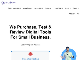 'kripeshadwani.com' screenshot