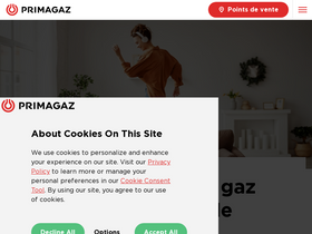 'primagaz.fr' screenshot