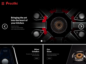 'preethi.in' screenshot
