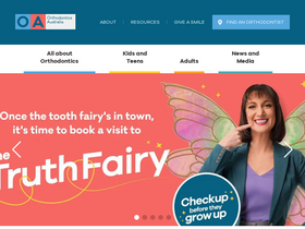 'orthodonticsaustralia.org.au' screenshot