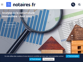 'notaires.fr' screenshot