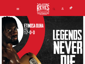 'cletoreyesboxing.com' screenshot