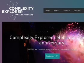 'complexityexplorer.org' screenshot