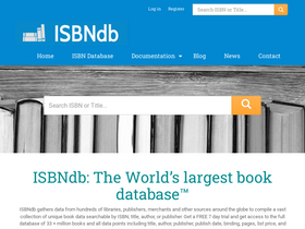 'isbndb.com' screenshot