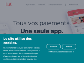 'lyf.eu' screenshot