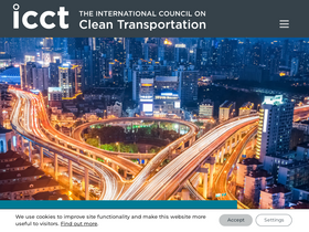 'theicct.org' screenshot