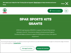 'spar.co.uk' screenshot