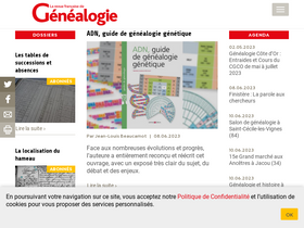 'rfgenealogie.com' screenshot